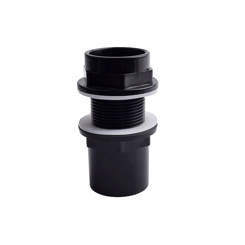 1pcs PVC Pipe Connectors, for Fish Tank Drain Aquarium Inlet Outlet Joints Garden Irrigation Pipe Quick Joint(Inner Dia 32mm)