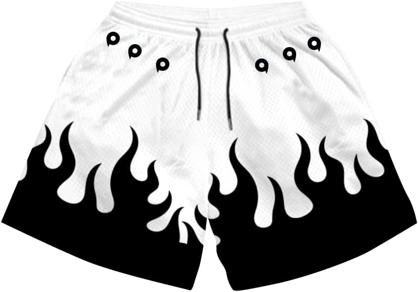 Rulercosplay Anime Swim Trunks 5'' Inseam Funny Board Shorts for Men, Boys