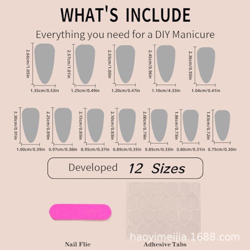 Image of Silver Glitter Press on Nails French Tip Fake Nails Medium Almond False Nail with Rhinestone Design Nude Glossy Artificial Acrylic Full Cover Diamond Glue on Nail for Women Christmas Manicure 24Pcs
