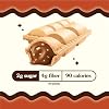 Rip Van Crispy Dunes Vegan Chocolate Hazelnut Wafer Sticks Low-Calorie Keto Snack with Hazelnut Cream Filling, 90 Calories, Non-GMO, Prebiotic Fiber - 12 Pack