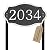 Personalized Address Sign LAWN MOUNTED - Custom House Number Sign Plaque,Address Plaque,House Numbers for Outside Lawn,Yard,Ground,Drive Way,Garden,Free Standing with Stakes Metal(Silver)