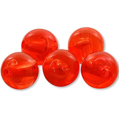 Round Acrylic Plastic Beads - Made in USA (Salmon Egg, 8mm) Cover