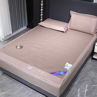 FCHZJCZYT Natural Bamboo Summer Sleeping Mat, Foldable Double Sided Bamboo Mat for Bed Cool and Breathable, Bedroom Essential for Summer Sleeping