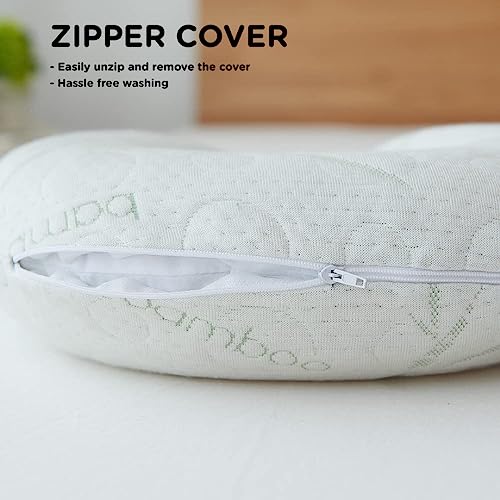 Sacred Thread Travel Pillow - Head And Neck Support Pillow For Traveling, Great For Airplanes, Cars, Buses, And Trains - U-Shaped Headrest Pillow - Long Lasting Foam And Cooling Bamboo Cover #TOP5