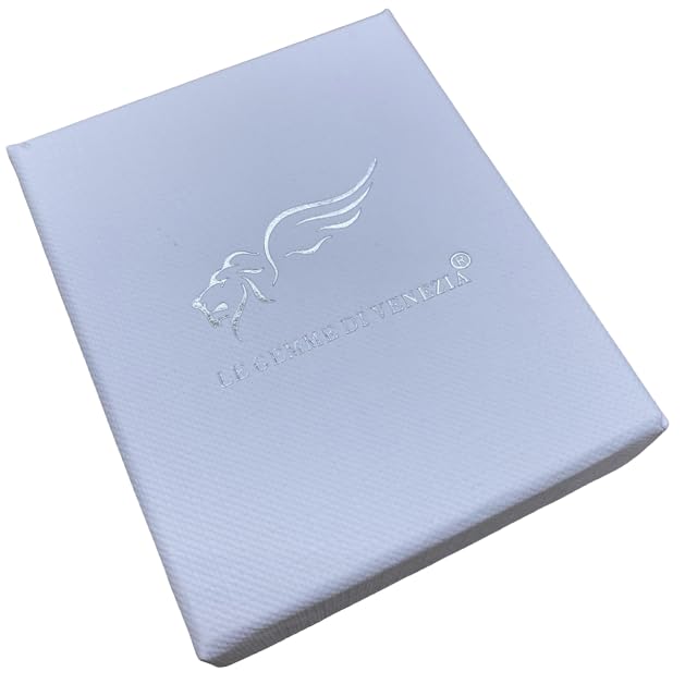Collar de plata antialérgico para mujer con colgante Murano 4