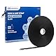 Cable Matters Klettband, selbstklebend, 9,1 m x 1,5 cm, Schwarz