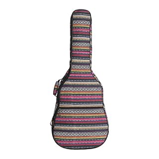 n/A Tricoté Acoustique Guitare Case Sac Sac Double bandoulière Coton Coton épaissie Couverture Douce Sac à Dos (Color… - Les Beatles, Paul McCartney, John Lennon, RIngo Starr, George Harrison