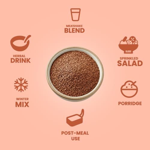 Image of Livyor Premium Halim Seeds for eating - 1kg | Aliv seeds | Garden Cress Seeds | High in Fibre | Helps in hair growth | Rich in Omega 3 | Raw and Natural | Immunity Booster Super food