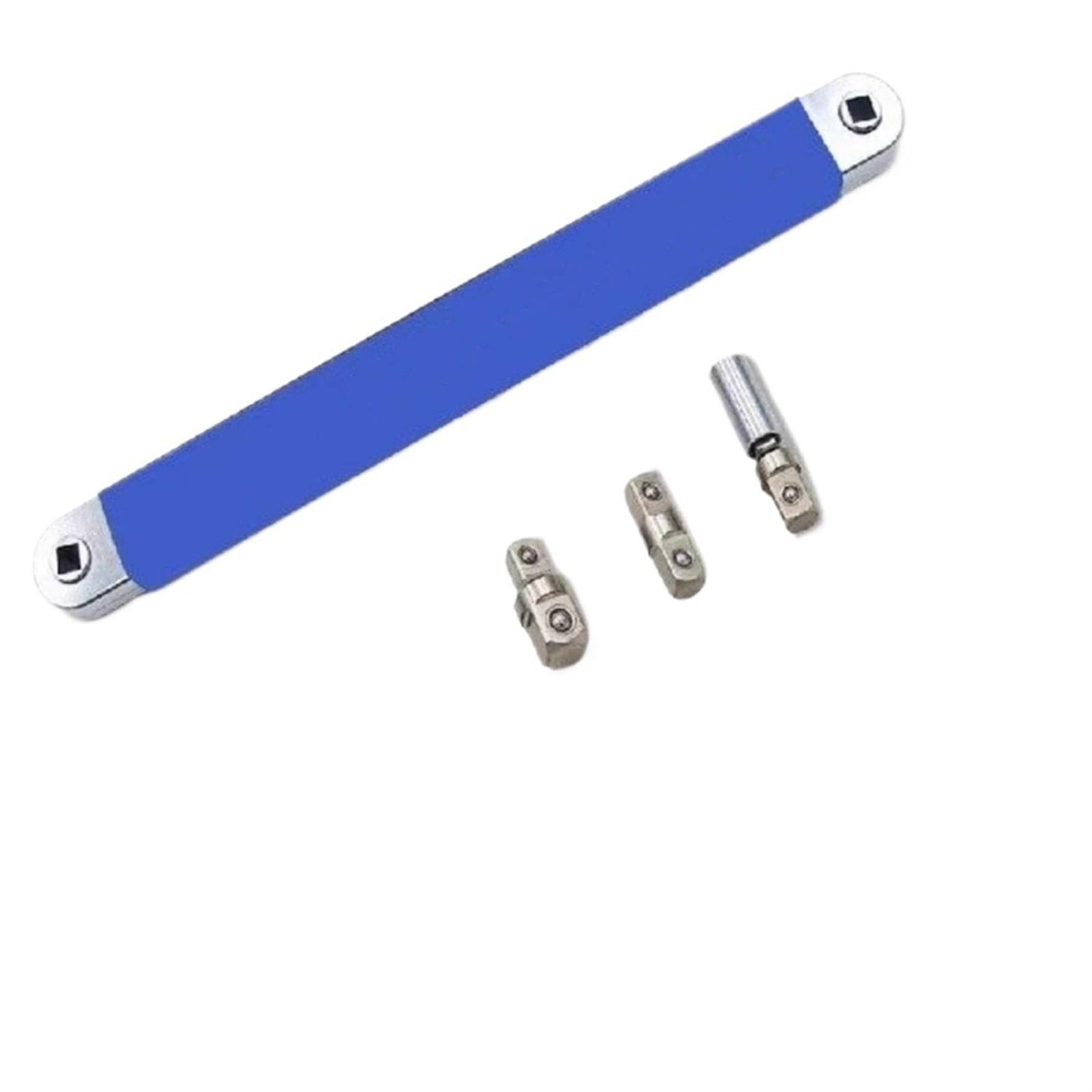 Ualxpao Blue Offset Wrench Offset Extension Wrench 15.4Inch Impact Socket Ratchet With 1/4Inch 3/8Inch 1/2Inch Square For Tight Spaces For Automotive Repair