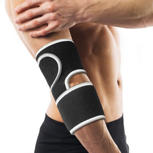 sunnex Adjustable Elbow Brace - Compression Sleeve for Tennis and Golfer\'s Elbow, Weightlifting, Arthritis & Tendonitis Relief - Supports Injury Recovery & Reduces Pain for Men and Women