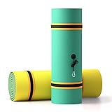 Newest Model 18 x 6 Feet Floating Water Pad - Floating Island for Lakes or Pools - Giant Lily Pad Holds up to 8 Adults or 20 Kids. Unlimited Fun! (Green/Black/Yellow)