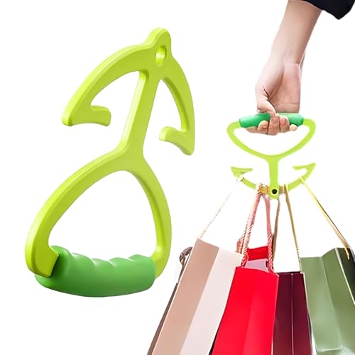 Sac de courses – Poignées de sac de courses – Accessoires d'épicerie jusqu'à 36 kg, poignée de transport réutilisable pour escalade d'escalier, famille, personnes âgées, camping, voyage, pique-nique
