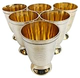 Rynass Mint Julep Cups For Bourbon Cocktail Moscow Mule Kentucky Derby Classic Beaded Trim Border Ma