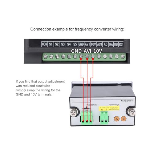 Potentiomètre variable à affichage numérique haute précision 4,7 KΩ 2W avec résistance réglable - 2
