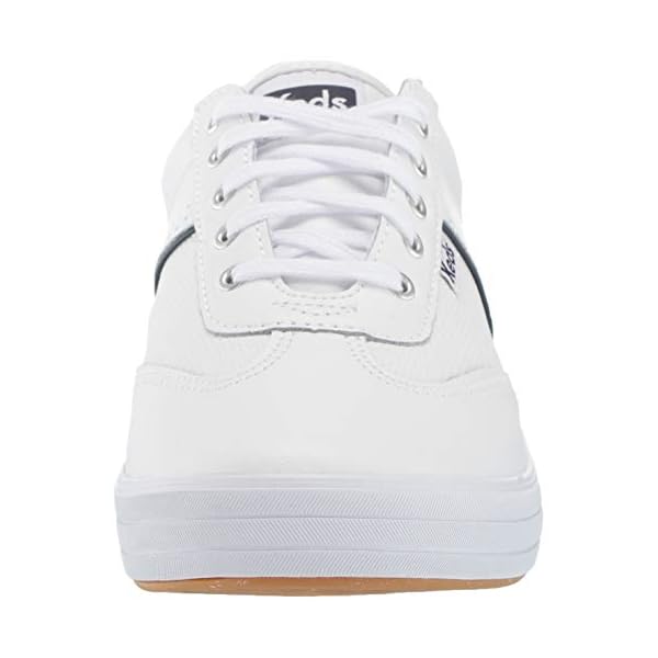 Keds Courty Core Lace Up, Sneaker Womens, White Leather, 7.5 Medium