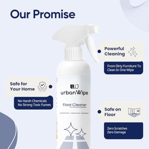 Image of urbanWipe Floor Cleaner | Dirt Removal Disinfectant Liquid Surface Stains & Germs Cleaning For Homes Offices Commercial Use (500ml)