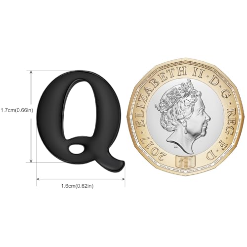 Image of HONEY BEAR Initial Alphabet Letter Lapel Pins Collar Badge Brooches for Mens /Womens Shirt Dress Decoration Black