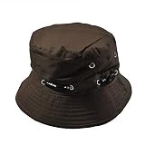 Safari Hut Herren Sonnenschutz Buschhut Boonie Hat Schirmmütze Bucket Hat UPF 50+ Jagdhut Strandhut Sommer Hut Freizeit Sommermütze Outdoor Hats mit Kinnband Sonnenschutzkappe Safari Kappe Campinghut