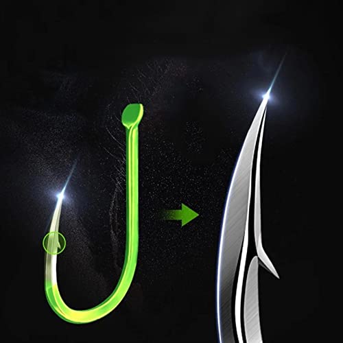 HNHYNSY Angelhaken Klappenhaken Explosion Hakenhülse Fishhook Teller Haken Klemmkuchen Acht-Klaue Haken Anti-hängender… – Bild 4