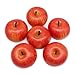 J-Rijzen 6pcs Artificial Apples Fake Apples Artificial Fruits Vivid Apples for Home Fruit Shop Supermarket Desk Office Restaurant Decorations Or Props (Red)