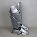 Plattson Silver Armor-Style Knee-High Cosplay Boots Unisex Fashion Adult Role Play Footwear for Halloween Comic Con Costume (Female, 8)