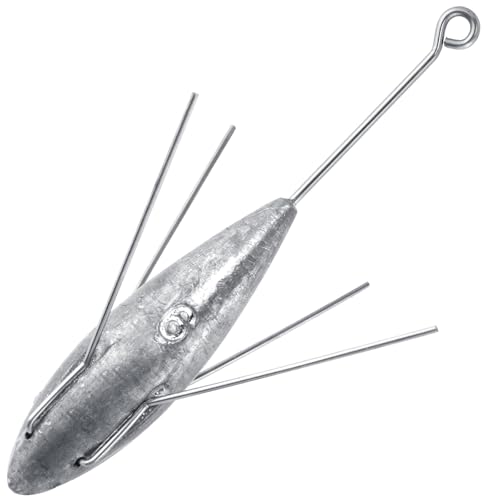 Plomb Spoutnik Dr.Fish pour pêche au surf, lest de 85g à 283g avec longue queue