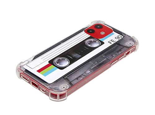 Fateamll Phone Case, Matte Finish Heavy Duty Soft Back Cover With Reinforced Corners Tpu Soft Bumper Retro Cassette Tape Case Compatible With Iphone 12 6.1 Inch 2020 Released #TOP3