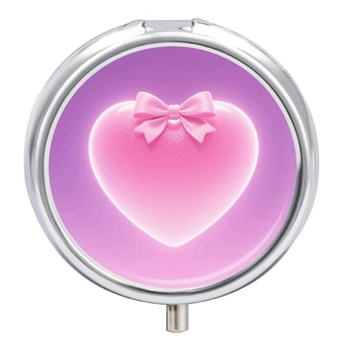 Pink Bow Love Heart �s���P�[�X 3�̃R���p�[�g�����g�t�� �▭�ȃg���x���s���I�[�K�i�C�U�[ �|�[�^�u�����E���h�s���{�b�N�X �~�j�s���R���e�i �����r�^�~����e�� �j�����p
