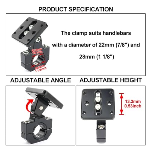 Support de plaque GPS moto rigide pour guidon NC750X Crosstourer