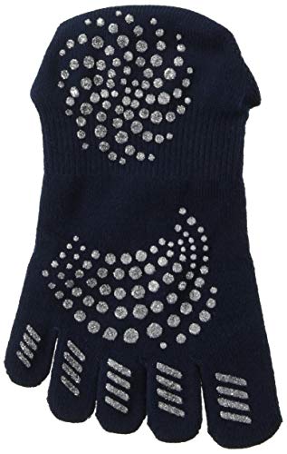 [アディダス] 5本指 スニーカー丈ソックス 2足組 レディース ネイビー 23-25cm