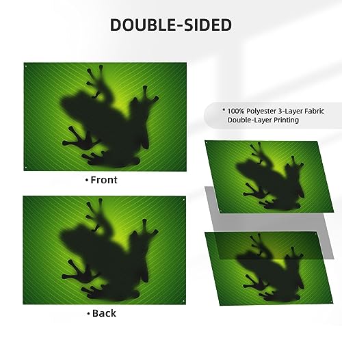 Drapeau compact 1,2 x 1,8 m avec impression double face durable - 3
