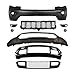 MGWILL Front Bumper Cover Kit Compatible with 2017 2018 2019 2020 2021 2022 Jeep Grand Cherokee 5.7L 3.6L 3.0L W/Lower Grille Grill & Fog Lights