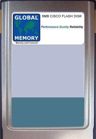 8MB FLASH CARD MEMORY COMPATIBLE WITH CISCO 7200 SERIES ROUTERS I/O CONTROLLER (MEM-I/O-FLC8M)