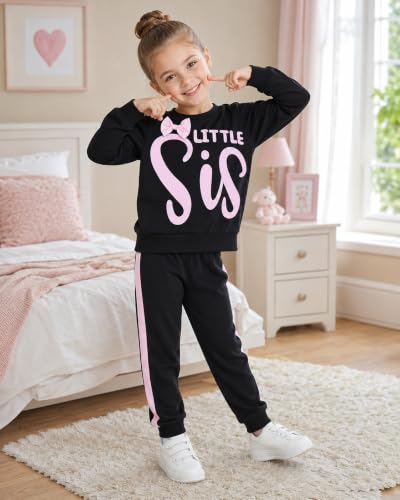 Image of Girls 2 Piece Outfits Toddler Girls Leopard Print T-Shirt and Leggings Set School Outfits Girl Clothes Fall Sets