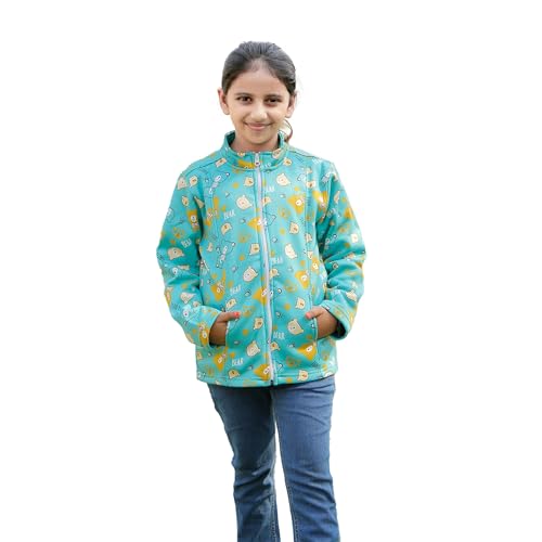 Image of Kids Fleece Jacket with Teddy Bear Print | Warm Winter Wear for Boys & Girls | Soft Full Sleeve Zip Jacket for Toddlers & Children