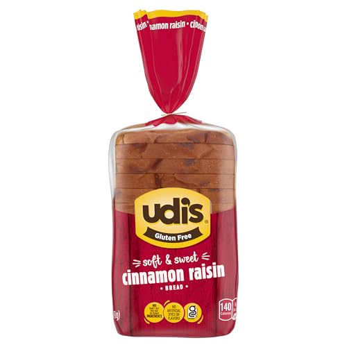 Udi's Gluten Free Cinnamon Raisin Bread, Frozen, 12 oz.