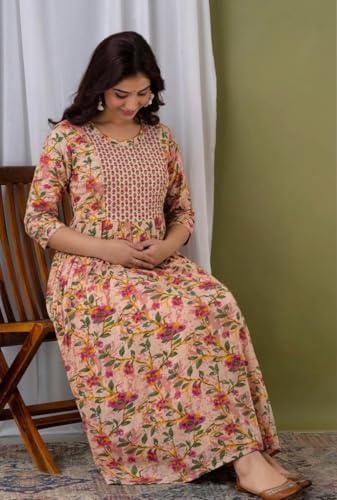 Image of Combo of 2 Feeding Kurti for Women | Printed Cotton Kurti | Kurti for Women| Kurti | Printed Kurti | Feeding Kurti | Maternity Kurti for Women