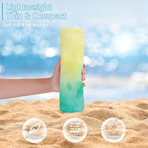 Serviette de plage microfibre 220x100 cm grand drap de piscine imprimé - 5