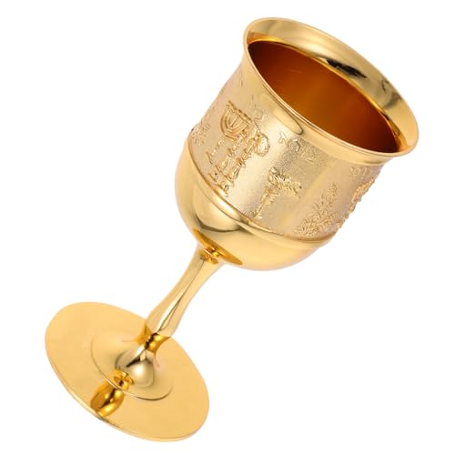 Genérico Cáliz Vintage con Grabados Intrincados para Vino Rojo y Licores Copa Multifuncional para Celebraciones Festivas y Decoración