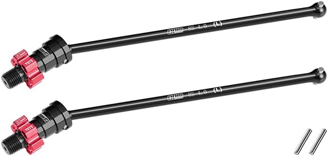 GPM 4140 Medium Carbon Steel Front/Rear Driveshaft with 7075 Alloy Hex for TRAXXAS XRT 8S X-Maxx WideMaxx Ultimate Suitable for #7895 WideMaxx Suspension Kit (Orange)