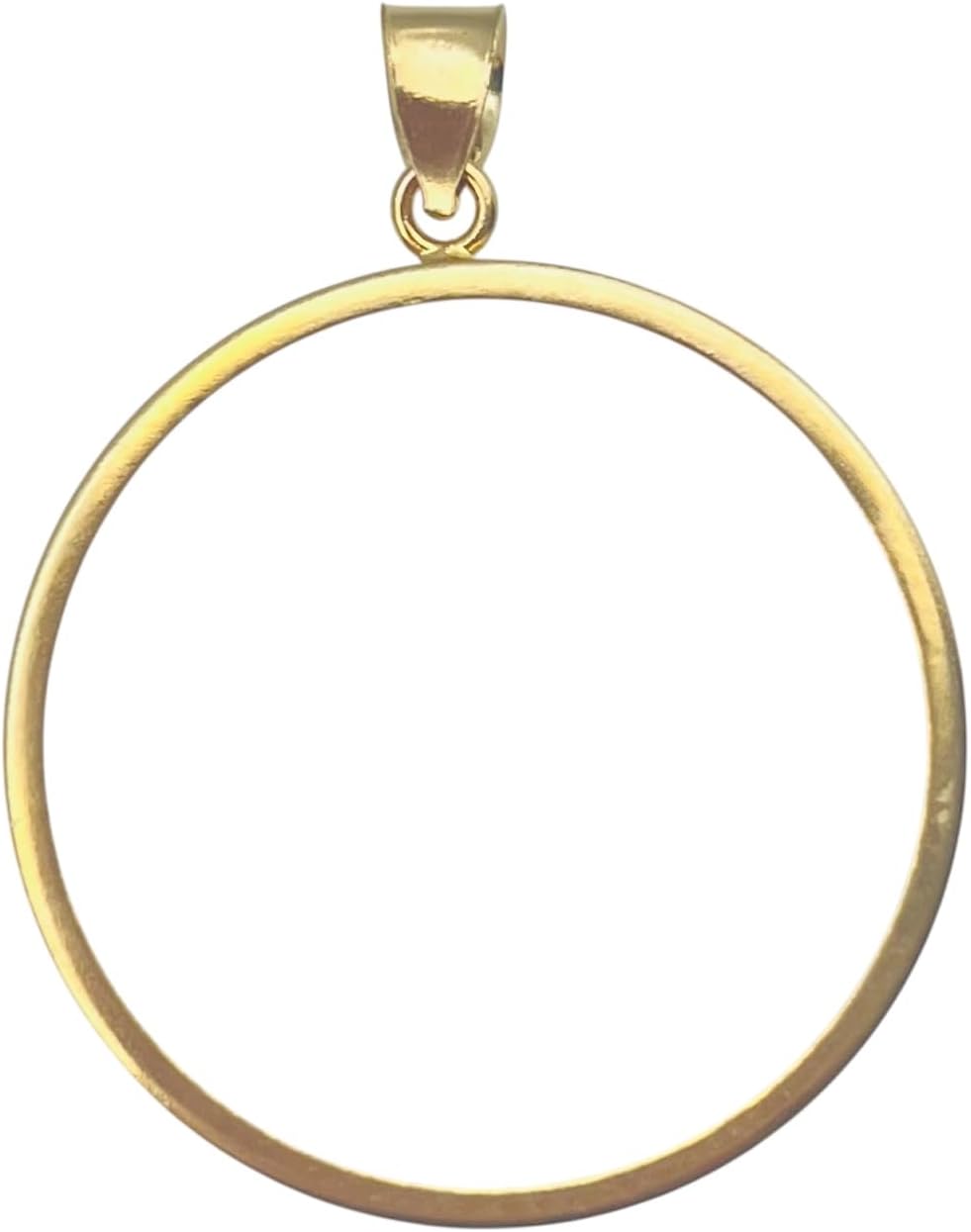 14k gold gold filled coin bezel with 4 prong for Mexico 50 Pesos Gold Coin, (bezel only)