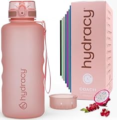 Hydracy Trinkflasche mit Fruchteinsatz - 2L Wasserflasche - BPA-freie Trinkflasche mit Zeitmarkierung Auslaufsichere Sportflasche - Kondensationsfrei für Sport und Outdoor