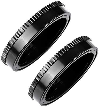 Fotover Camera Body Cap and Lens Rear Cap Cover Replacement Set for All Canon EOS EF Mount DSLR Cameras 6D Mark II 5D Mark IV EOS 200D 60D 80D 70D 5Ds R 5D Mark III 600D,2 Sets