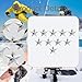 Aymzbd 10 Pieces Snowboard Stomp Pads Snow Board Mat Provides Professional Sturdy Accessories Step Pad for Winter Ski, Star Shape