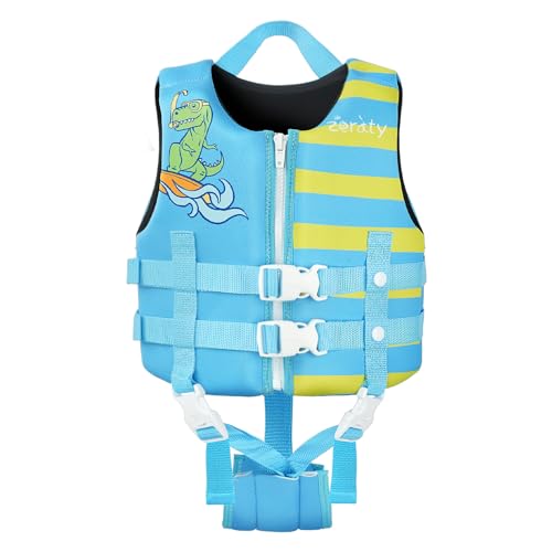 Zeraty Kids Swim Vest Float Jacket for Toddlers with Adjustable Strap for Boys Girls Age 1-9 Years/22-50Lbs
