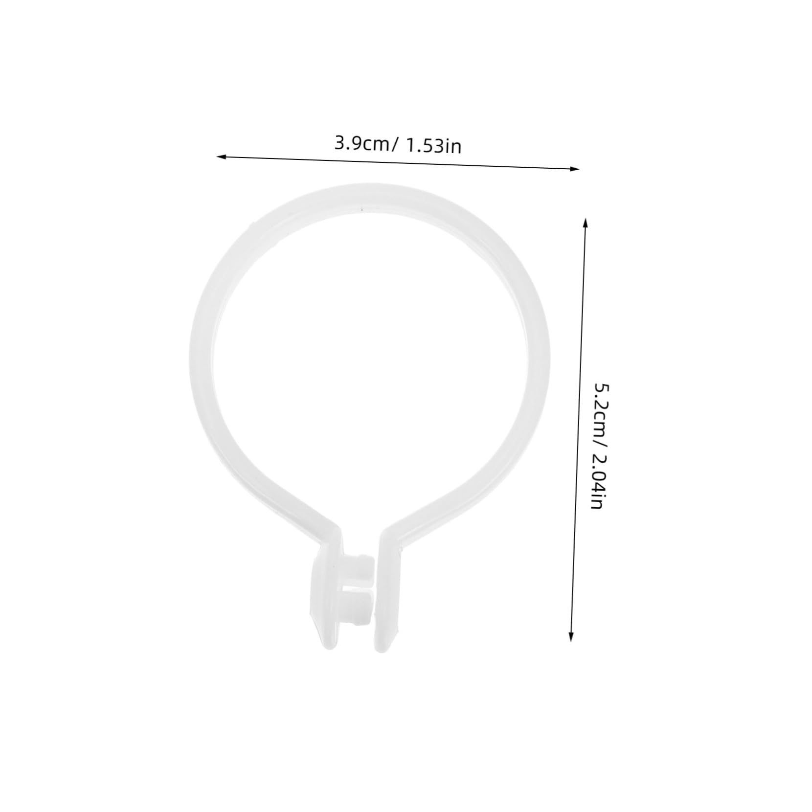 Zerodeko 100Pcs Plastic Open Type Curtain Rings Drapery Hooks for Home Bathroom Versatile Eyelets for Various Curtain Styles Convenient Replacement