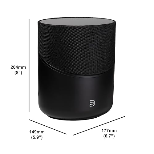 Image of Bluesound Pulse M Omni-Hybrid Wireless Music Streaming Speaker with Bluetooth - Black - Compatible with Alexa and Siri