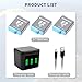 Battery Charger Compatible for Hero 12/11/10/9 Black, 3-Pack 2000mah Battery Replacement, with 3-Channel Charge Case and Type-C Charging Cord for Hero 12 11 10 9 Official Upgrade Accessories