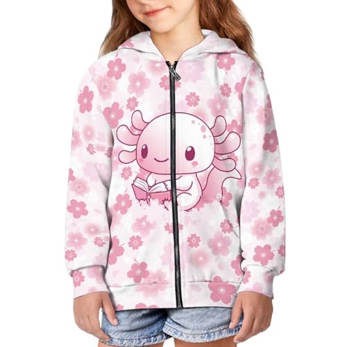 Image of Zipper Hoodie for Kids Full Zip Up Sweatshirt Active Coat Hooded Pullover with Pockets Size 6-16 Boys Girls