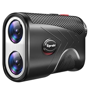 Range Finder Golf Rangefinder with Slope, Laser Range finder with Flag Pole Lock Vibration, 1200 Yards, 7X Magnification for Golf/Hunting, Rechargeable rangefinder with Magnet Mount – Ideal for Golfer